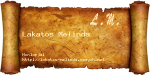 Lakatos Melinda névjegykártya